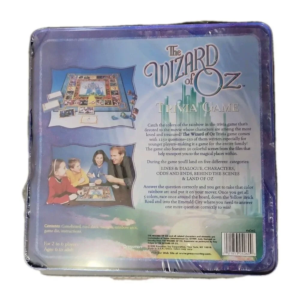 Wizard Of Oz Trivia Game - Collector's Special Edition - Pressman - 1999 - NEW